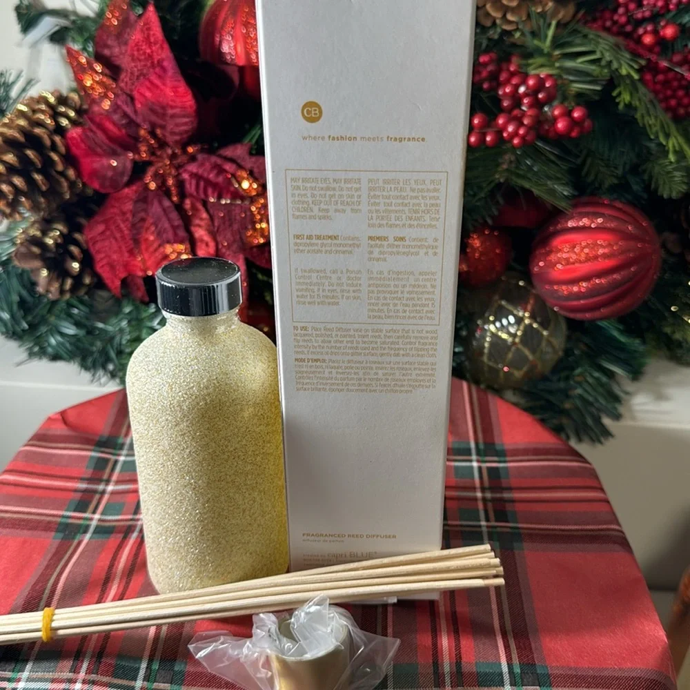 Capri Blue Glam Reed Diffuser - 8 Fl Oz - Pumpkin Dulce